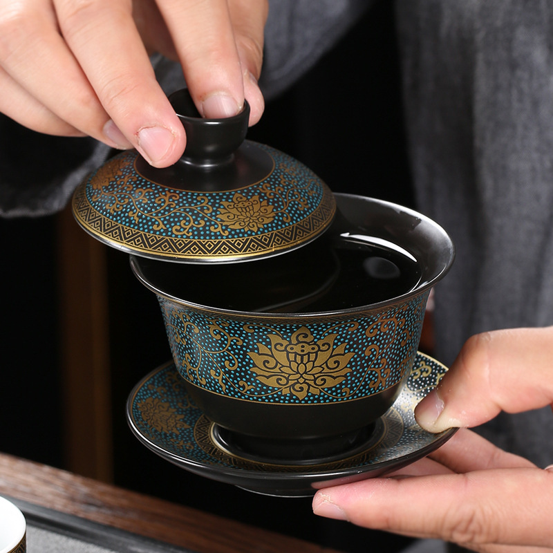 Matcha Bowl Chawan - Conjunto de chá chinês clássico gaiwan