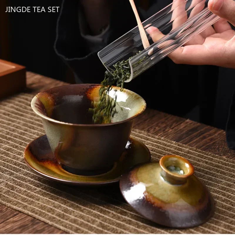 Forno de madeira mudou cerâmic - Matcha Bowl Chawan avaliação e preço