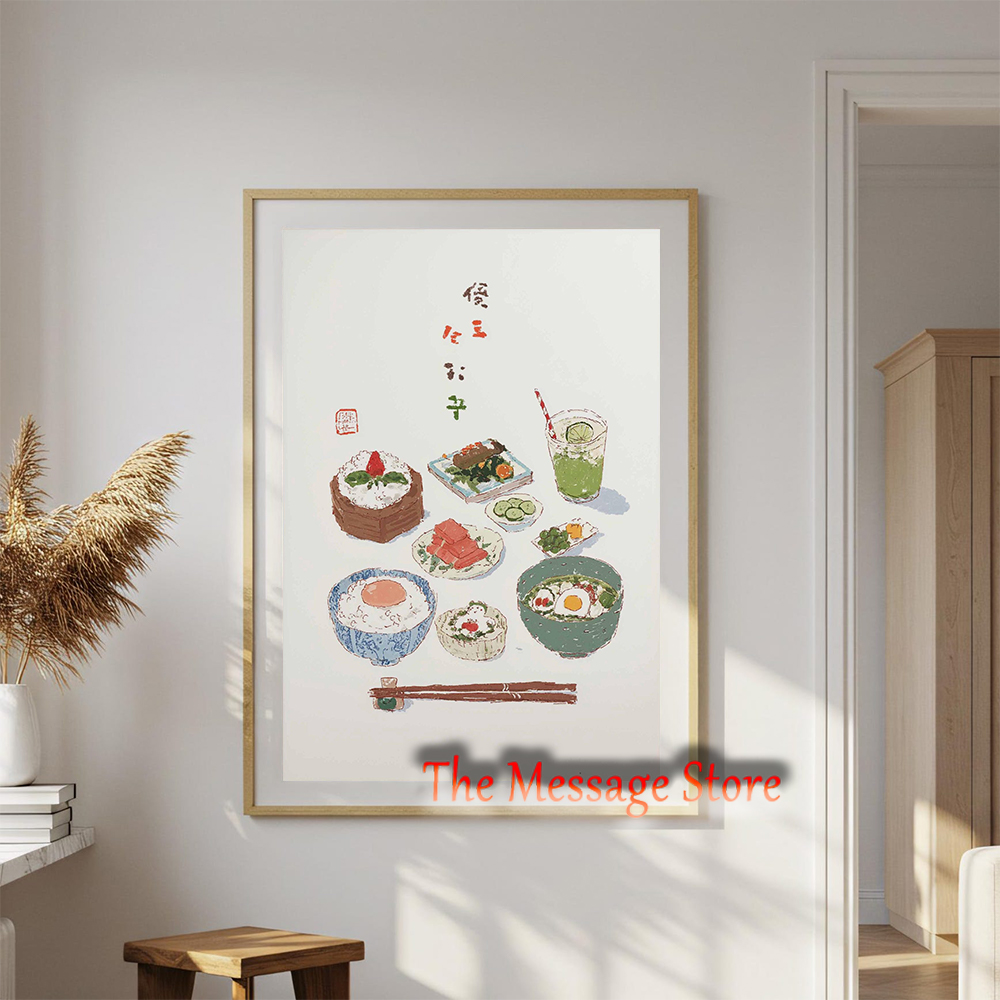 Pintura em Tela de Comida Japo - Japanese Lifestyle Anime avaliação e preço
