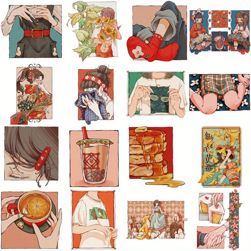 50 Adesivos Estilo Vintage Tra - Japanese Lifestyle Anime avaliação e preço