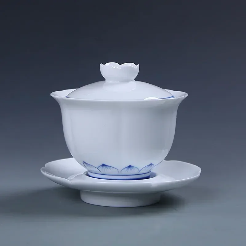 Jingdezhen-Chinês Gaiwan Tea B - Matcha Bowl Chawan avaliação e preço