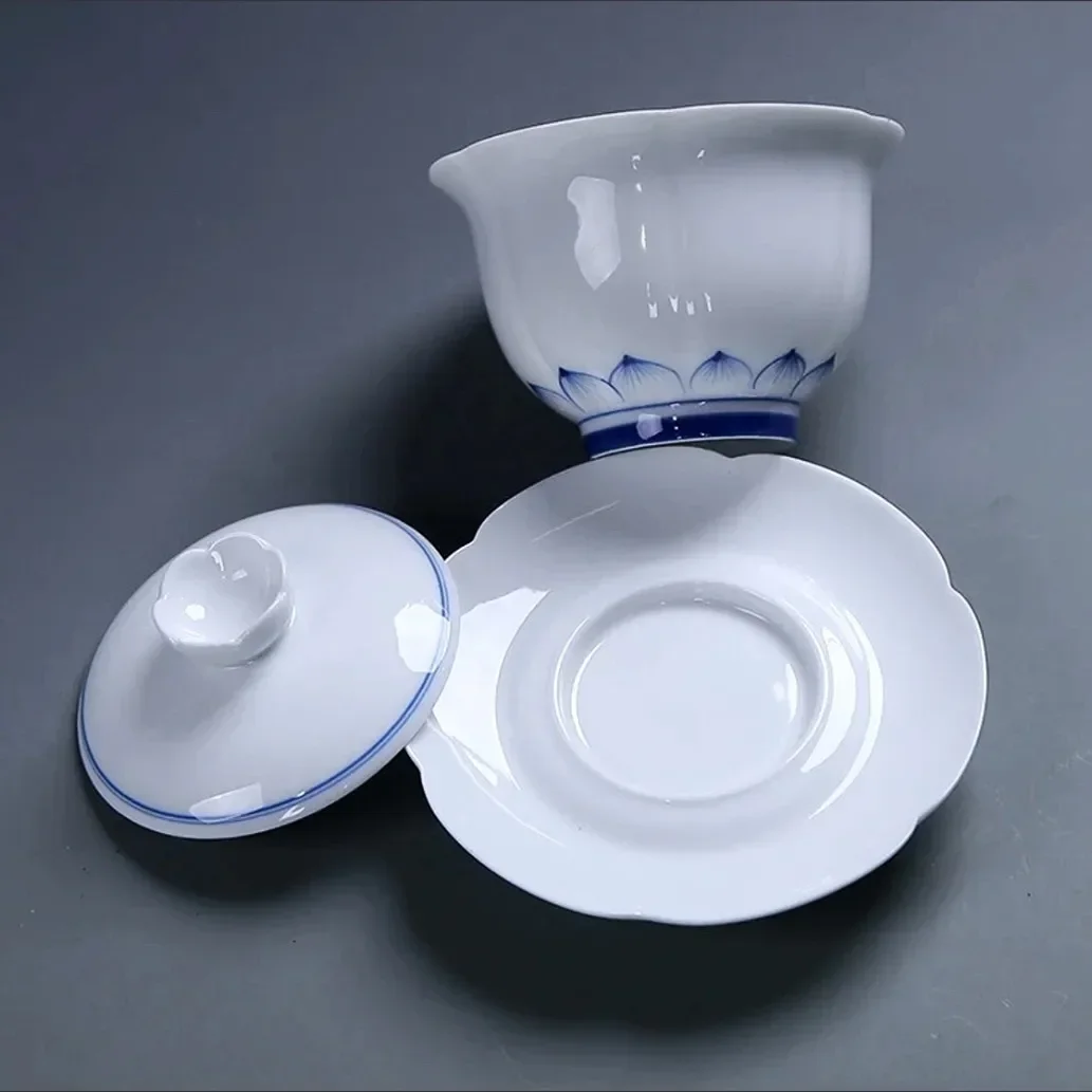 Jingdezhen-Chinês Gaiwan Tea B - Matcha Bowl Chawan avaliação e preço