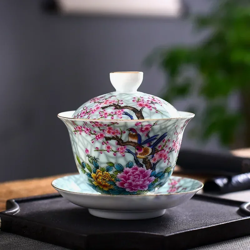 Jingdezhen-Chinês Gaiwan Tea B - Matcha Bowl Chawan avaliação e preço